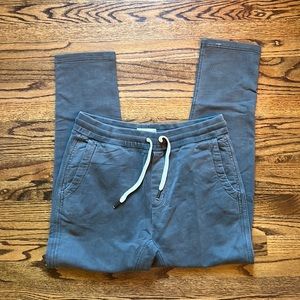 Buck Mason brushed loopback trouser gray Large mens